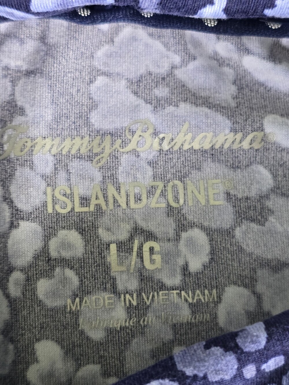 Tommy Bahama Heathered Gray and Light Blue Sleep Top - Picture 9 of 9